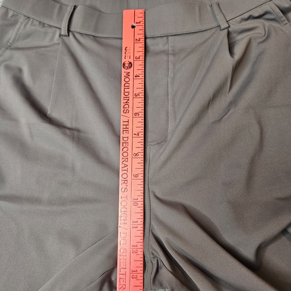 Halara Flex Day Stretch Pleated Pants Size Large Taupe Brown Wide Leg - Picture 4 of 8